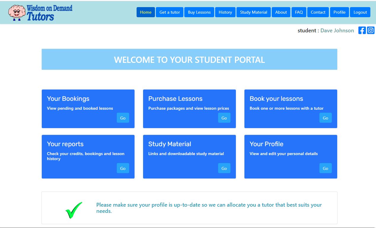 Online tutoring, video lessons and payment gateway